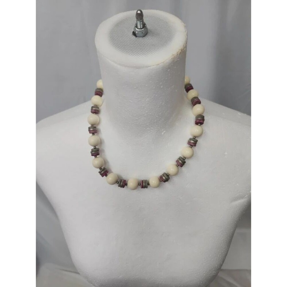 Mid century modern style vintage necklace
